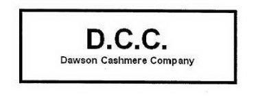 D.C.C.  DAWSON CASHMERE COMPANY