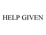 HELP GIVEN