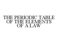 THE PERIODIC TABLE OF THE ELEMENTS OF A LAW