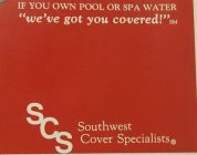 IF YOU OWN POOL OR SPA WATER 