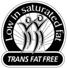 LOW IN SATURATED FAT TRANS FAT FREE