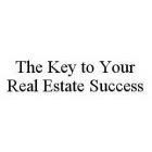 THE KEY TO YOUR REAL ESTATE SUCCESS