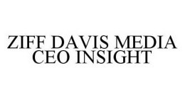 ZIFF DAVIS MEDIA CEO INSIGHT