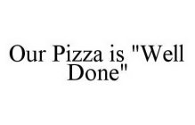 OUR PIZZA IS 