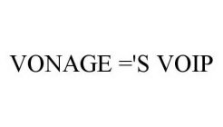 VONAGE ='S VOIP