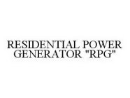 RESIDENTIAL POWER GENERATOR 