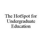 THE HOTSPOT FOR UNDERGRADUATE EDUCATION