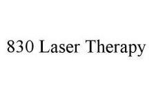 830 LASER THERAPY