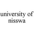 UNIVERSITY OF NISSWA