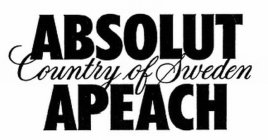ABSOLUT COUNTRY OF SWEDEN APEACH
