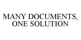 MANY DOCUMENTS, ONE SOLUTION