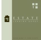 ESTATE LENDING GROUP YOUR HOME IS OUR ESTATE