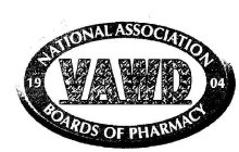 VAWD NATIONAL ASSOCIATION BOARDS OF PHARMACY 1904