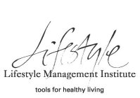 LIFESTYLE LIFESTYLE MANAGEMENT INSTITUTE TOOLS FOR HEALTHY LIVING