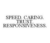 SPEED.  CARING.  TRUST.  RESPONSIVENESS.