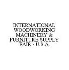 INTERNATIONAL WOODWORKING MACHINERY & FURNITURE SUPPLY FAIR - U.S.A.
