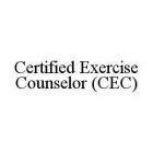 CERTIFIED EXERCISE COUNSELOR (CEC)
