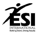 ESI INTERNATIONAL BUILDING TALENT, DRIVING RESULTS