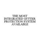 THE MOST INTEGRATED GUTTER PROTECTION SYSTEM AVAILABLE