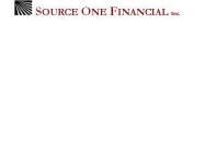 SOURCE ONE FINANCIAL, INC.