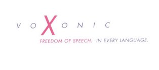 VOXONIC FREEDOM OF SPEECH.  IN EVERY LANGUAGE.