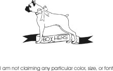 BOX HERS I AM NOT CLAIMING ANY PARTICULAR COLOR, SIZE, OR FONT