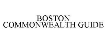 BOSTON COMMONWEALTH GUIDE