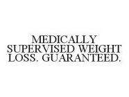 MEDICALLY SUPERVISED WEIGHT LOSS. GUARANTEED.