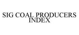 SIG COAL PRODUCERS INDEX