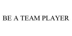 BE A TEAM PLAYER