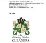 THE CLEANING PALACE CLEANERS