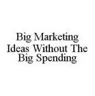 BIG MARKETING IDEAS WITHOUT THE BIG SPENDING