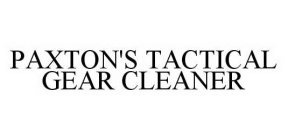 PAXTON'S TACTICAL GEAR CLEANER