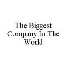 THE BIGGEST COMPANY IN THE WORLD