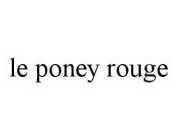 LE PONEY ROUGE