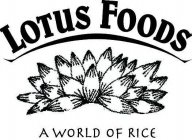 LOTUS FOODS A WORLD OF RICE