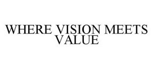 WHERE VISION MEETS VALUE