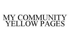 MY COMMUNITY YELLOW PAGES