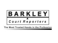 BARKLEY COURT REPORTERS THE MOST TRUSTED HANDS IN THE PROFESSION