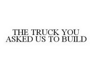 THE TRUCK YOU ASKED US TO BUILD
