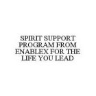 SPIRIT SUPPORT PROGRAM FROM ENABLEX FOR THE LIFE YOU LEAD
