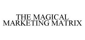 THE MAGICAL MARKETING MATRIX