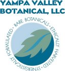 YAMPA VALLEY BOTANICAL, LLC SYNERGISTICALLY FORMULATED RARE BOTANICALS ETHICALLY HARVESTED