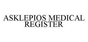 ASKLEPIOS MEDICAL REGISTER