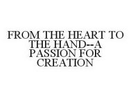 FROM THE HEART TO THE HAND--A PASSION FOR CREATION