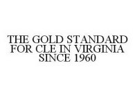 THE GOLD STANDARD FOR CLE IN VIRGINIA SINCE 1960