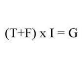 (T+F) X I = G