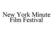 NEW YORK MINUTE FILM FESTIVAL