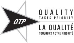 QTP QUALITY TAKES PRIORITY LA QUALITE TOUJOURS NOTRE PRIORITE