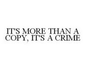 IT'S MORE THAN A COPY, IT'S A CRIME